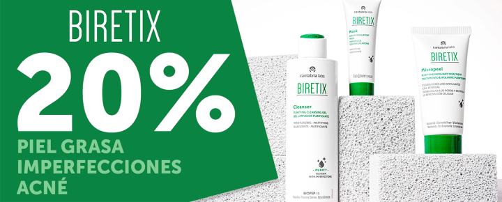 Promoción: BIRETIX | Combate el acné con 20% de descuento