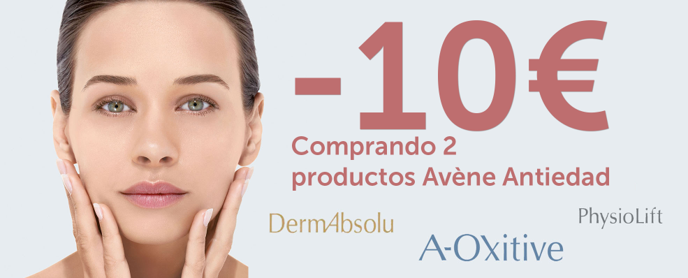 Avène | 10€ de descuento comprando 2 productos Avene A-Oxitive, Physiolift o Dermabsolu