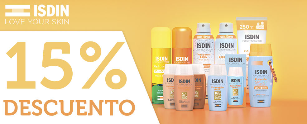 ISDIN | 15% en TODO ISDIN Fotoprotección