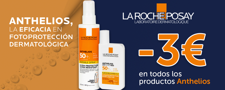 Promoción: La Roche-Posay | 3€ de Descuento en solares Anthelios