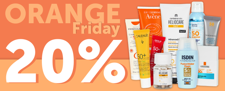 Promoción: Orange Friday | 20% en TODA la Protección Solar solo 10 días