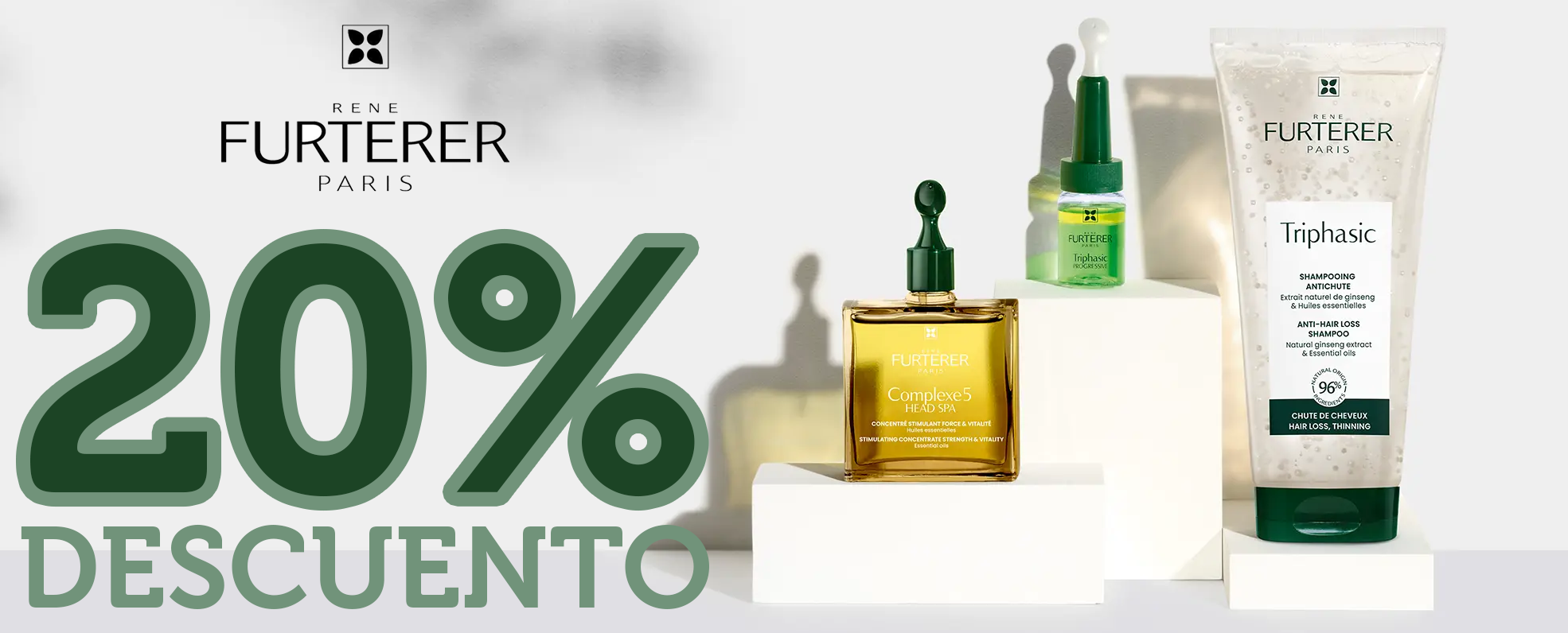 Oferta Rene Furterer 20% de descuento Online | Farmacia Jiménez