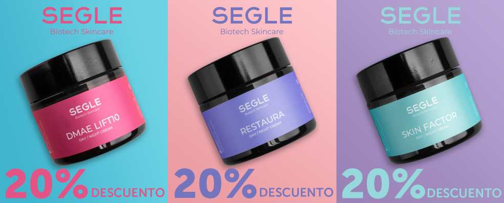 SEGLE | 20% Descuento en sus 3 gamas antiedad: ¡DMAE, Restaura y Skin Factor!