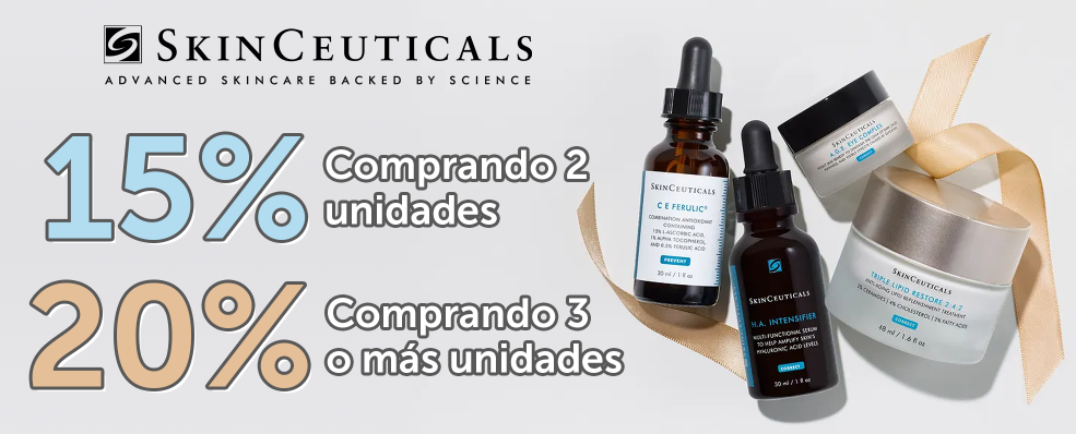 SkinCeuticals | Todos sus productos con 15% y 20% de Descuento