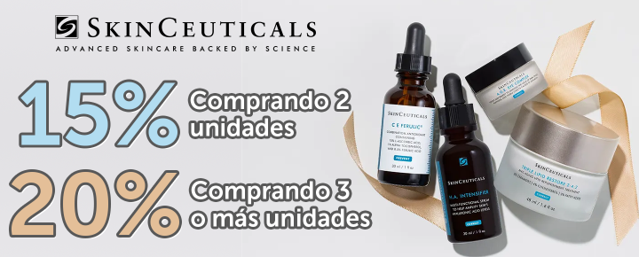 Promoción: SkinCeuticals | Todos sus productos con 15% y 20% de Descuento