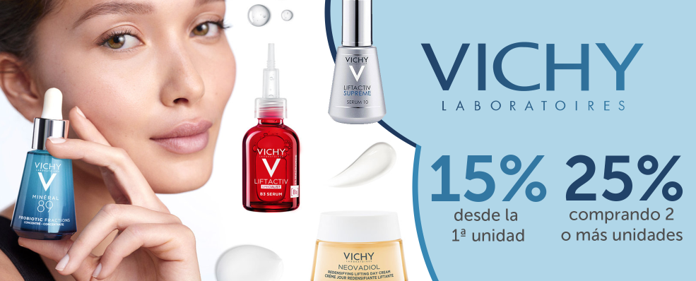 VICHY | 15% desde 1 unidad y 25% por 2 o más productos VICHY