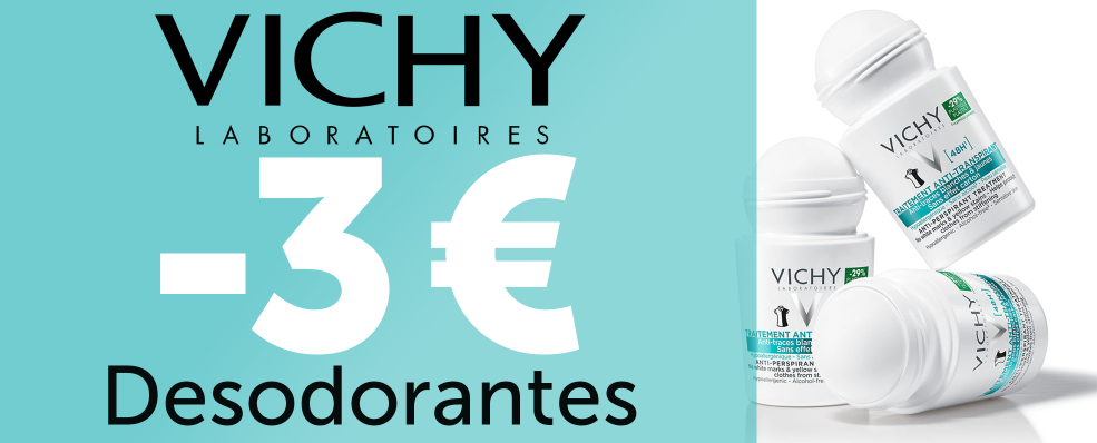 VICHY | 3€ de descuento en Desodorantes