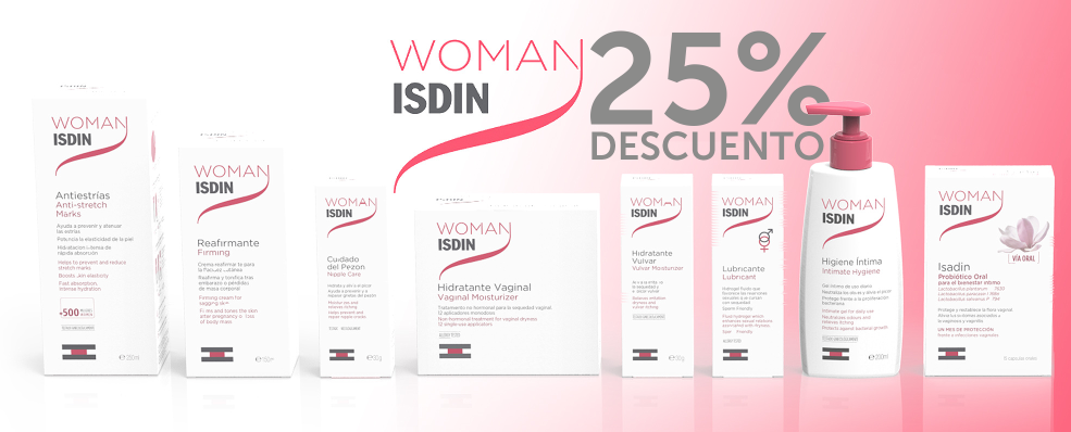Woman ISDIN | 25% en todos los productos Woman ISDIN